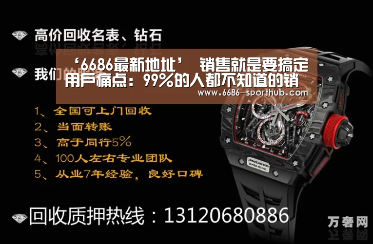 ‘6686最新地址’
销售就是要搞定用户痛点:99%的人都不知道的销售新思维新技巧(图1) 6686最新地址